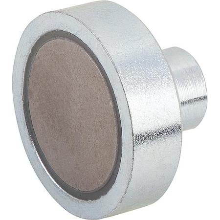 Kipp Magnet, samarium-cobalt, shallow pot, dia. 20 mm, M4 internal thread K0550.16